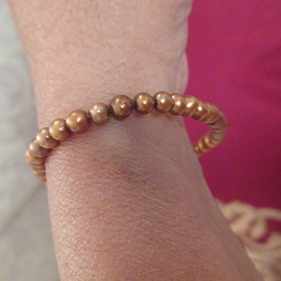 Real Pearl chocolate bracelet - Picture 5 of 6